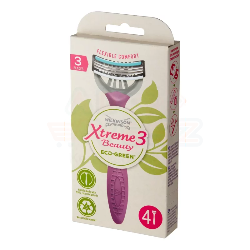 Wilkinson Xtreme3 EcoGreen Beauty borotva 4 db Kép