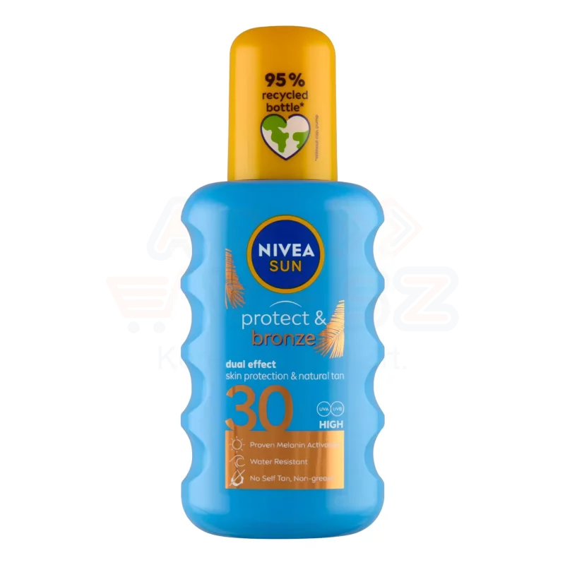 NIVEA SUN FF30 Protect & Bronze Barnulást Támogató Napozó Spray 200 ml Kép