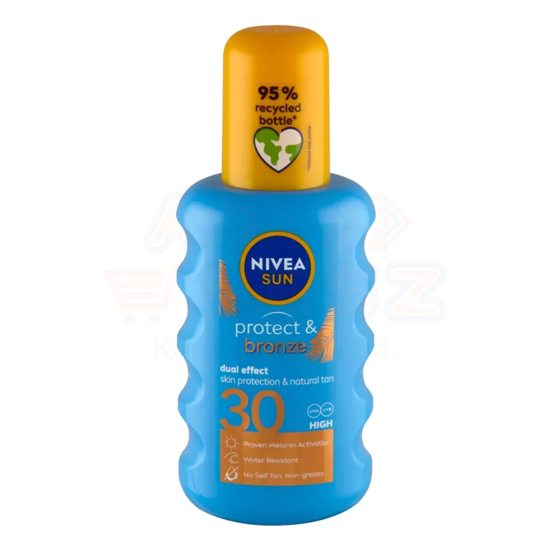 NIVEA SUN FF30 Protect & Bronze Barnulást Támogató Napozó Spray 200 ml Kép
