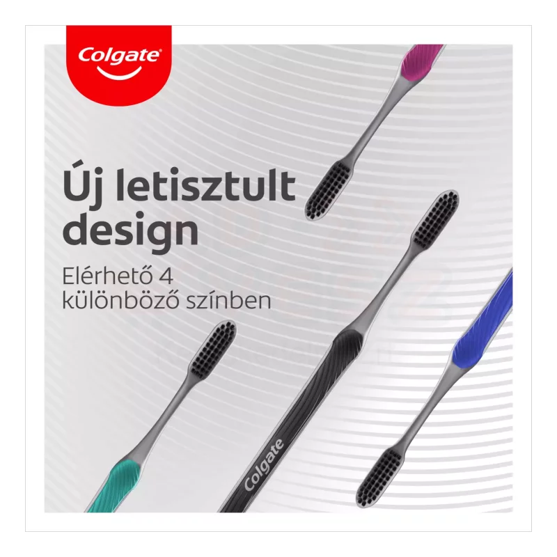 COLGATE fogkefe Slim Soft Charcoal Kép