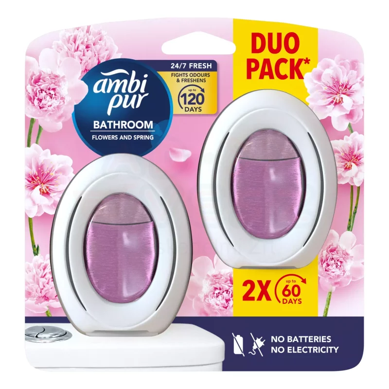 AmbiPur Bathroom Flowers&Spring légfrissítő 2x7,5 ml Kép