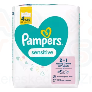 Pampers törlőkendő 4x80 db Sensitive