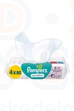 Pampers törlőkendő 4x80 db Sensitive Kép