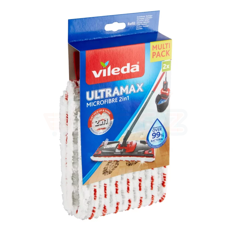 VILEDA Ultramax lapos felmosó 2in1 utántöltő multipack Kép