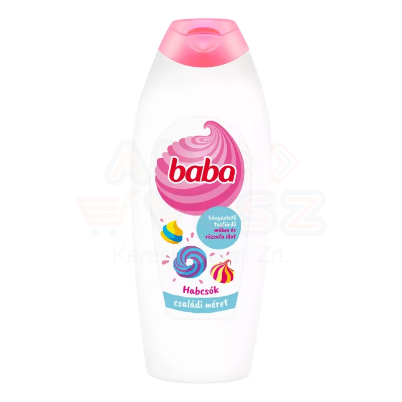 BABA tusfürdő 750 ml Habcsók málna és rózsafa illattal Kép