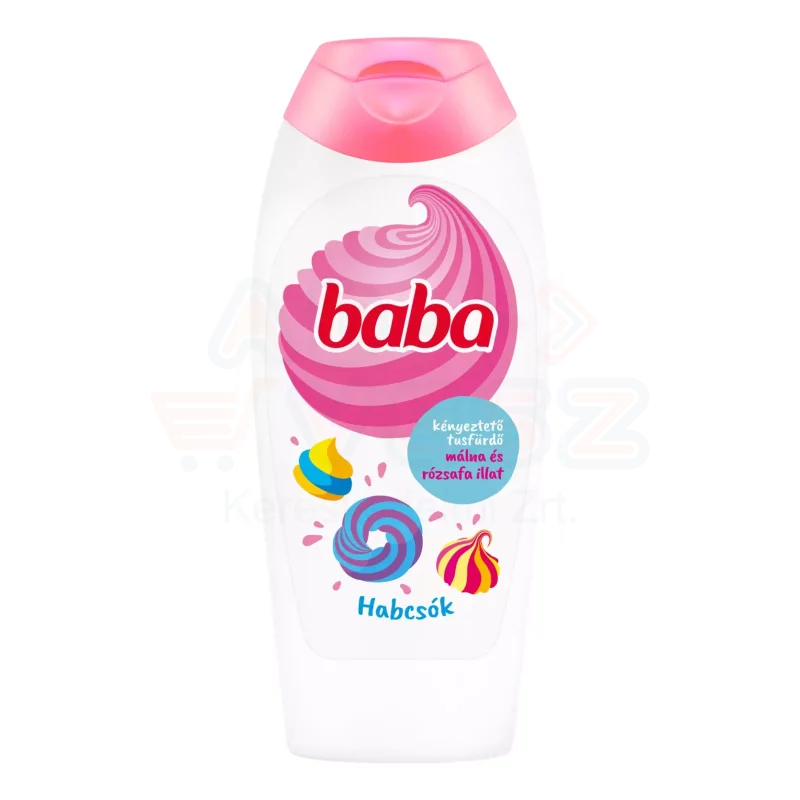 BABA tusfürdő 400 ml Habcsók málna és rózsafa illattal Kép