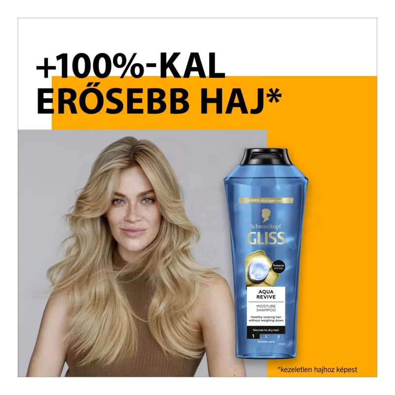 Gliss sampon 400 ml Aqua Revive normál hajra Kép