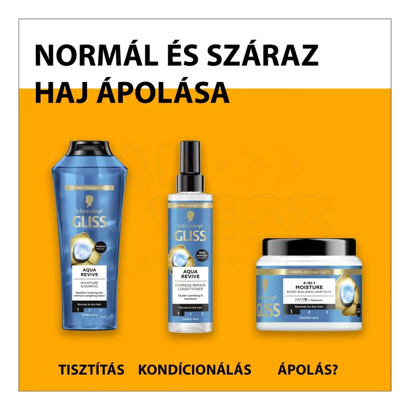 Gliss sampon 400 ml Aqua Revive normál hajra Kép
