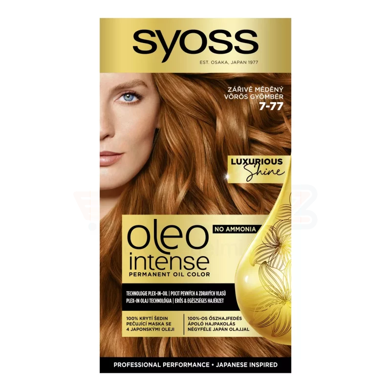 Syoss Color Oleo intenzív olaj hajfesték  7-77 vörös gyömbér Kép