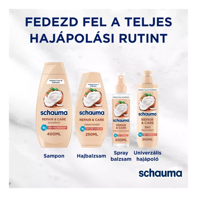 Schauma sampon 400 ml Repair&Care Kép