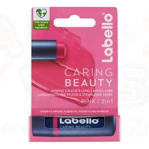 LABELLO Caring Beauty  Pink színezett ajakápoló