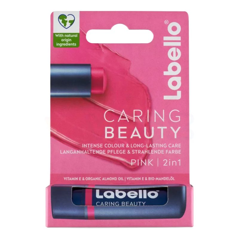 LABELLO Caring Beauty  Pink színezett ajakápoló Kép