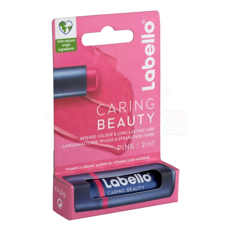 LABELLO Caring Beauty  Pink színezett ajakápoló Kép