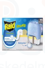 Raid® Family Elektromos szúnyogirtó készülék 45 éjszakás, illatmentes 1 db +27 ml Kép
