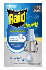 Raid® Family Elektromos szúnyogirtó utántöltő folyadék 27 ml illatmentes 45 éjszakás Kép