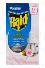 Raid® Elektromos szúnyogirtó utántöltő folyadék 27 ml Rózsa és szantálfa illattal 45 éjszakás Kép