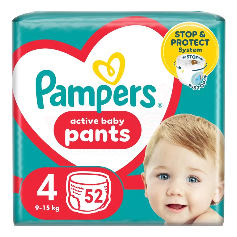 Pampers Pants nadrágpelenka JumboPack 4méret 52 db Kép