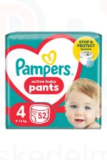 Pampers Pants nadrágpelenka JumboPack 4méret 52 db Kép