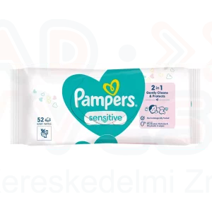 Pampers törlőkendő 52 db Sensitive 0%plastic