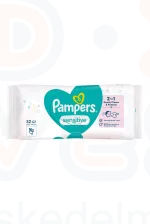 Pampers törlőkendő 52 db Sensitive 0%plastic Kép