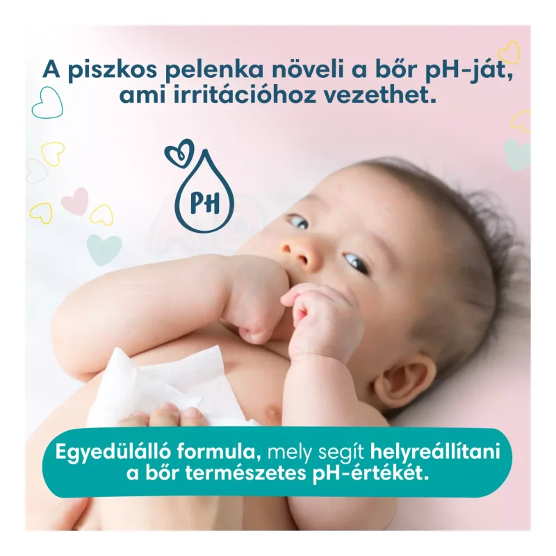 Pampers törlőkendő 52 db Sensitive 0%plastic Kép
