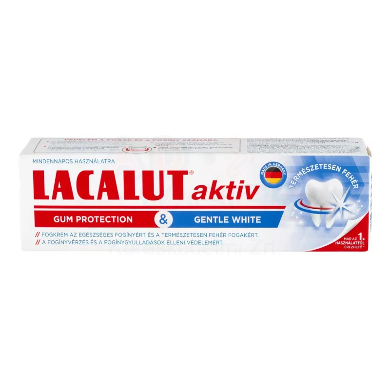 Lacalut fogkrém 75 ml Gum protection & gentle white Aktiv Kép