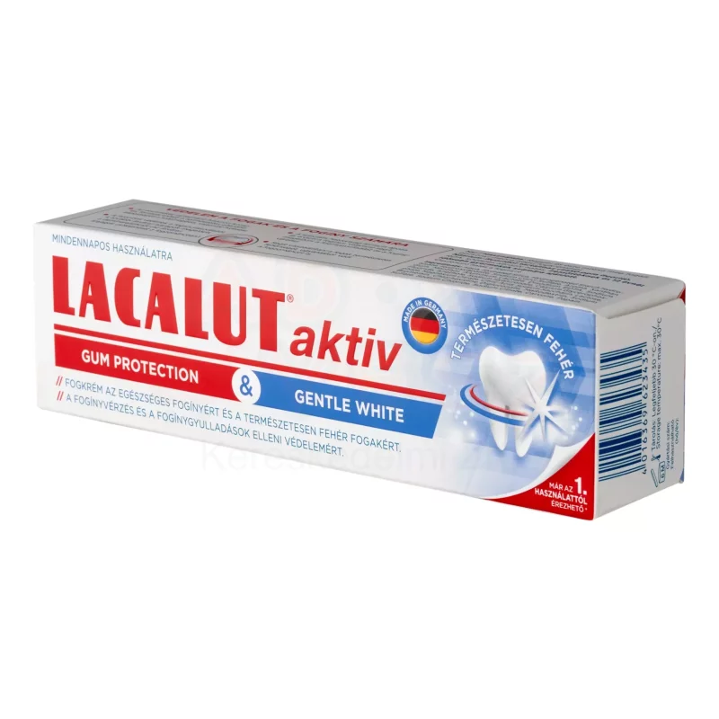 Lacalut fogkrém 75 ml Gum protection & gentle white Aktiv Kép