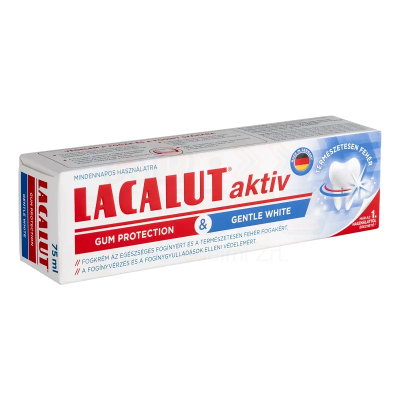 Lacalut fogkrém 75 ml Gum protection & gentle white Aktiv Kép
