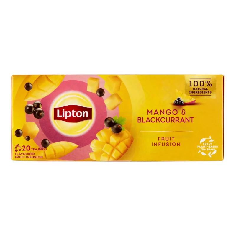 LIPTON tea 20 filter Mangó-Feketeribizli Kép