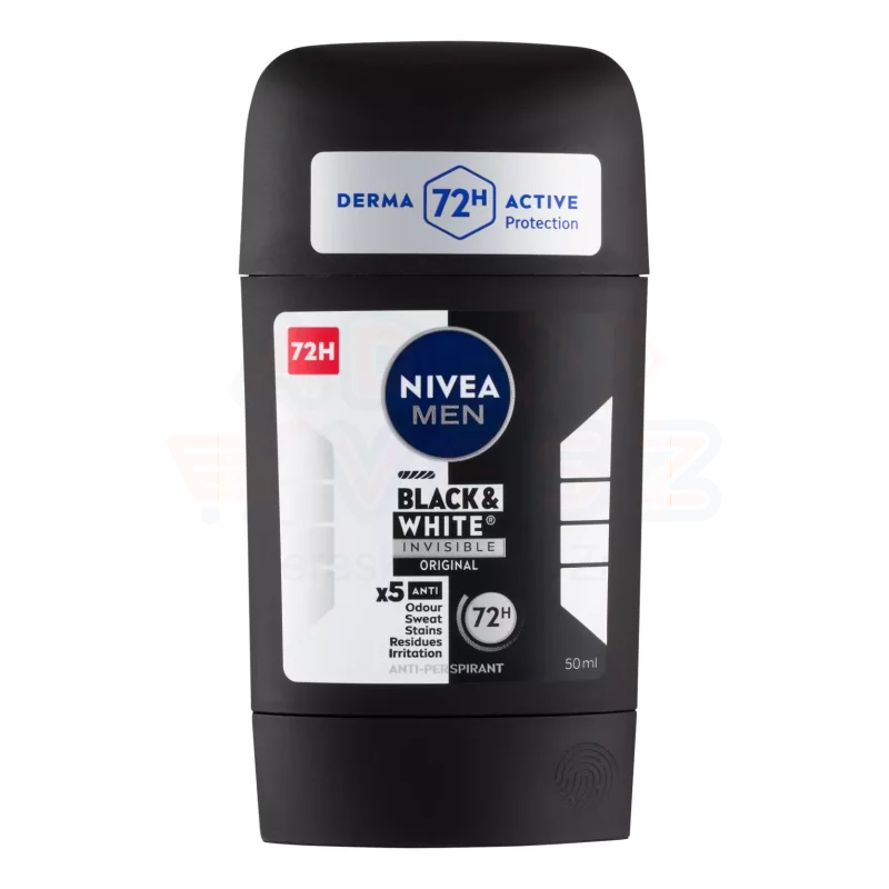 NIVEA MEN deo stift 50 ml Black&White Invisible Original Kép