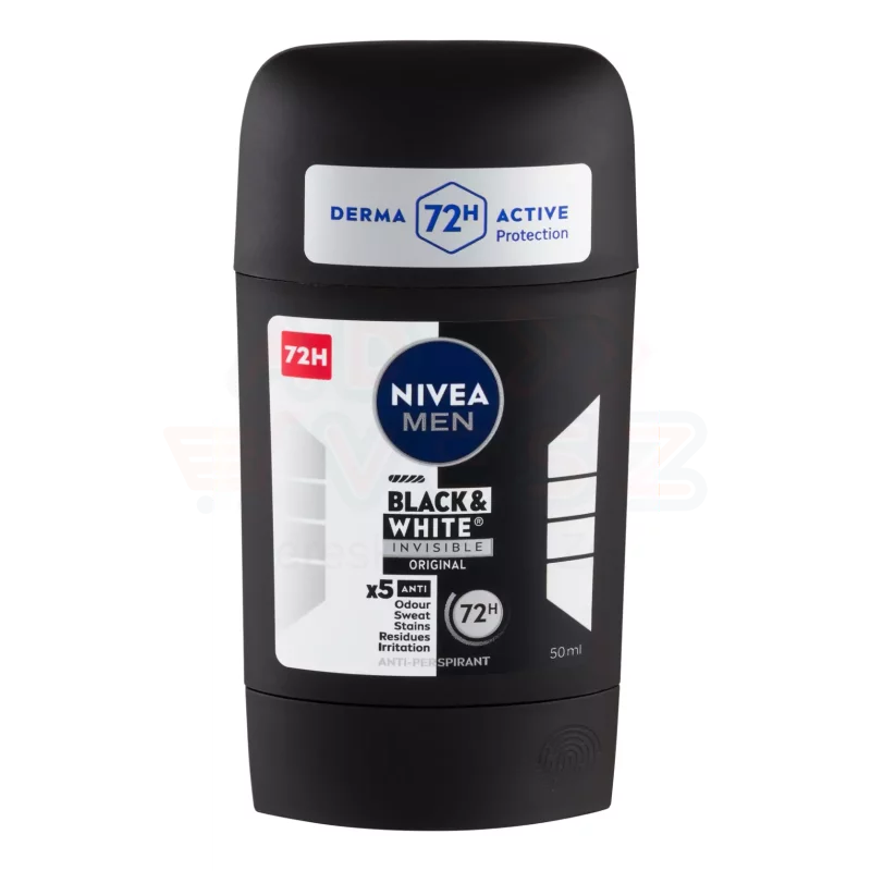 NIVEA MEN deo stift 50 ml Black&White Invisible Original Kép