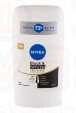 NIVEA deo stift 50 ml Black&White Silky Smooth Kép