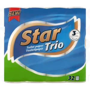 Star Trio toalettpapír 3 rétegű 32 tekercs