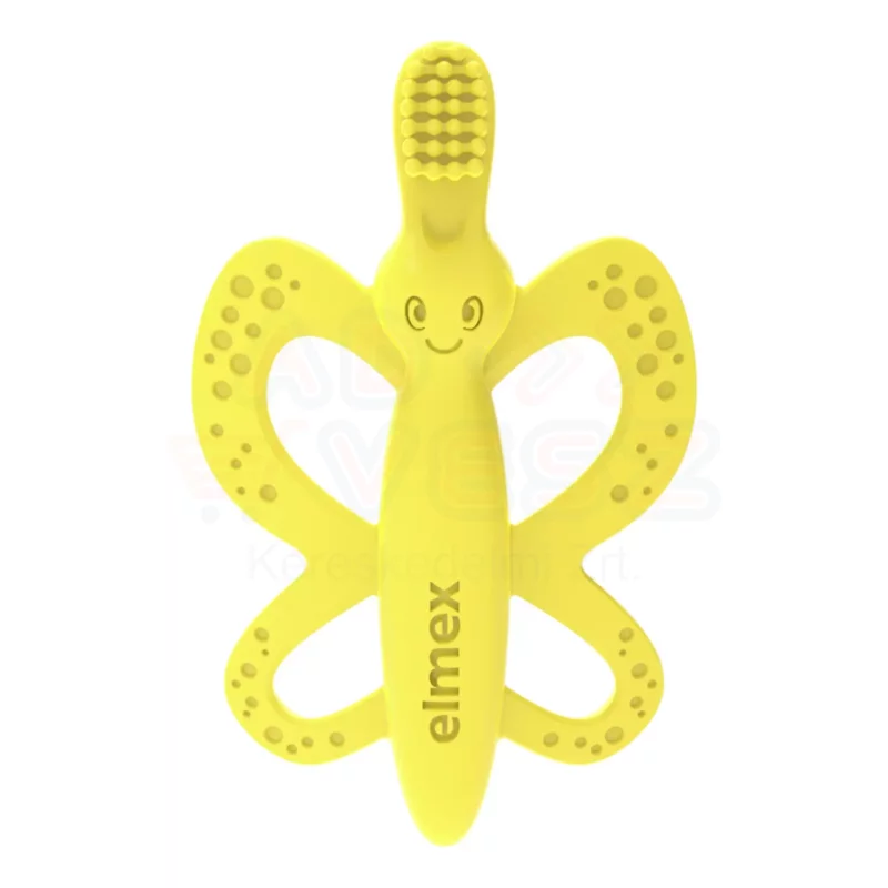 ELMEX gyerek fogkefe és rágóka 0-12 hó Kép