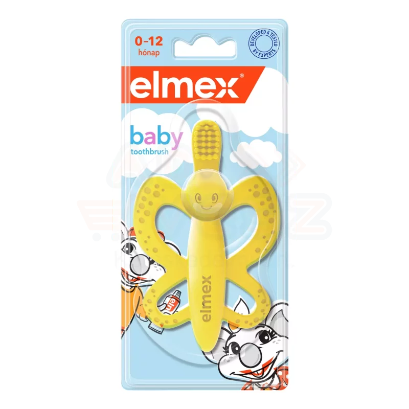 ELMEX gyerek fogkefe és rágóka 0-12 hó Kép
