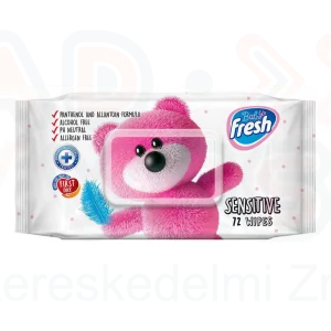 FRESH Baby törlőkendő Sensitive 72 db flip-top