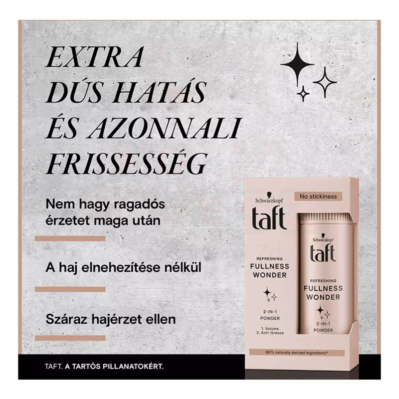 Taft hajformázó por 10 g Fullness Wonder Kép