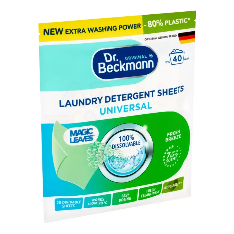 Dr. Beckmann Magic Leaves mosókendő Universal M 20 db Kép