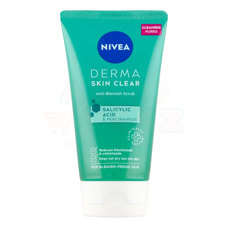 NIVEA Derma Skin Clear Tisztító Hatású Bőrradír 150 ml Kép