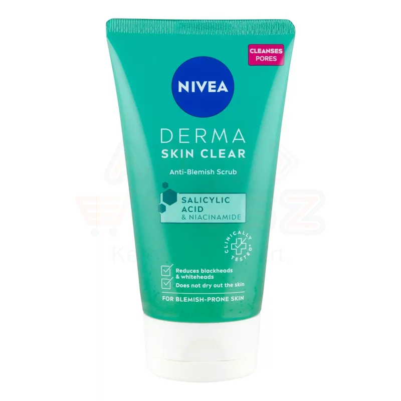 NIVEA Derma Skin Clear Tisztító Hatású Bőrradír 150 ml Kép