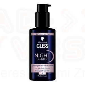 Gliss éjszakai hajpakolás 100 ml Sérült és töredezett hajra 2