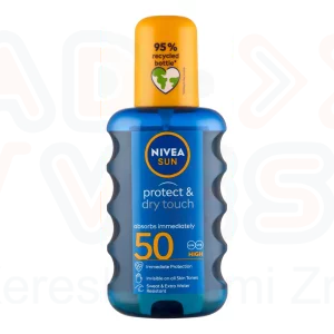 NIVEA SUN FF50 Protect & Dry Touch Napozó Spray 200 ml