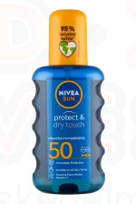 NIVEA SUN FF50 Protect & Dry Touch Napozó Spray 200 ml Kép