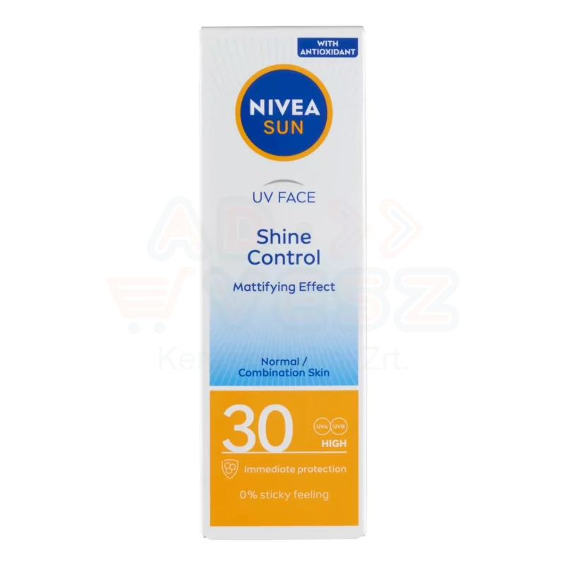 NIVEA SUN FF30 Shine Control Napozó arckrém 50 ml Kép