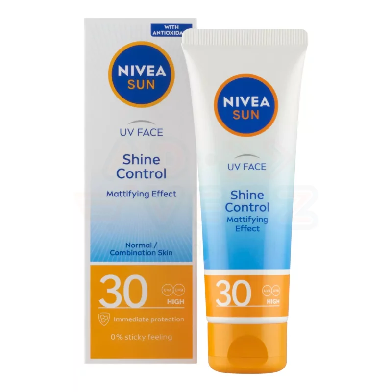 NIVEA SUN FF30 Shine Control Napozó arckrém 50 ml Kép