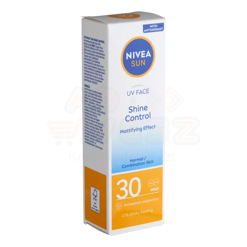NIVEA SUN FF30 Shine Control Napozó arckrém 50 ml Kép