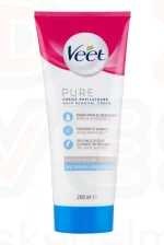Veet Pure szőrtelenítő krém Lábra és Testre - Érzékeny bőrre 200 ml Kép