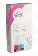 VEET Pure gyanta szalagok lábra és testre 40 db érzékeny bőrre Kép