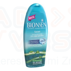 Bionsen Saisei mélytisztító tusfürdő spirulina algával, aktív ásványokkal 650 ml