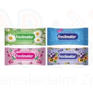 Freshmaker Floral nedves törlőkendő  15 lap